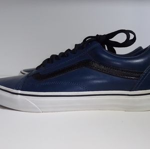 Vans Old Skool Men's 7.5 Womens 9 Blue Leather